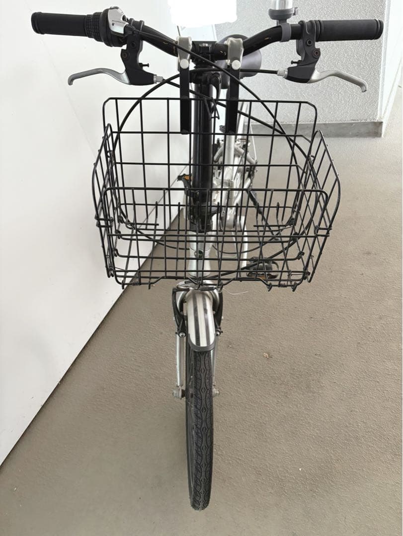 【受け取り限定】 MINI 折りたたみ自転車 シルバー