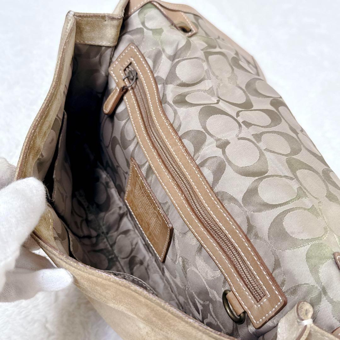 バッグ COACH Soho Suede Shoulder Accessory Bag