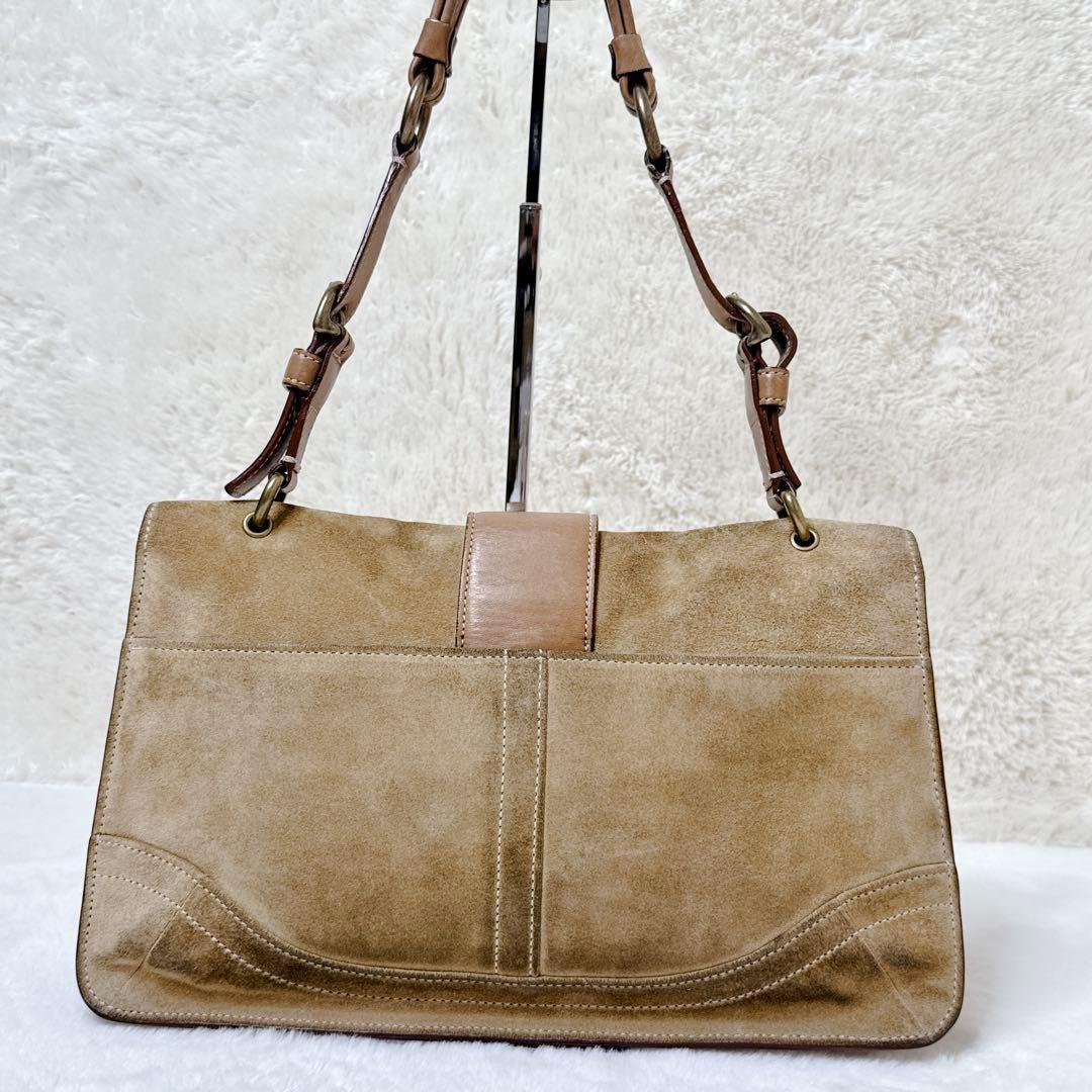バッグ COACH Soho Suede Shoulder Accessory Bag