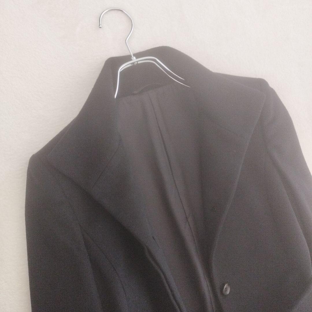 アナイ　カシミヤ100%　ロングコート　ベルト付　ベルテッド　ブラック　黒　比翼