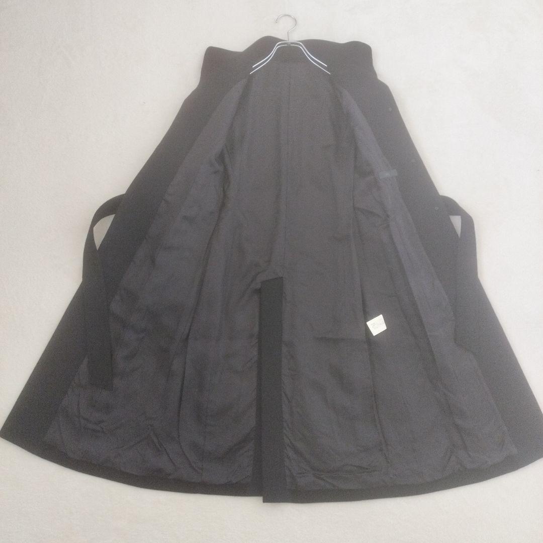 アナイ　カシミヤ100%　ロングコート　ベルト付　ベルテッド　ブラック　黒　比翼