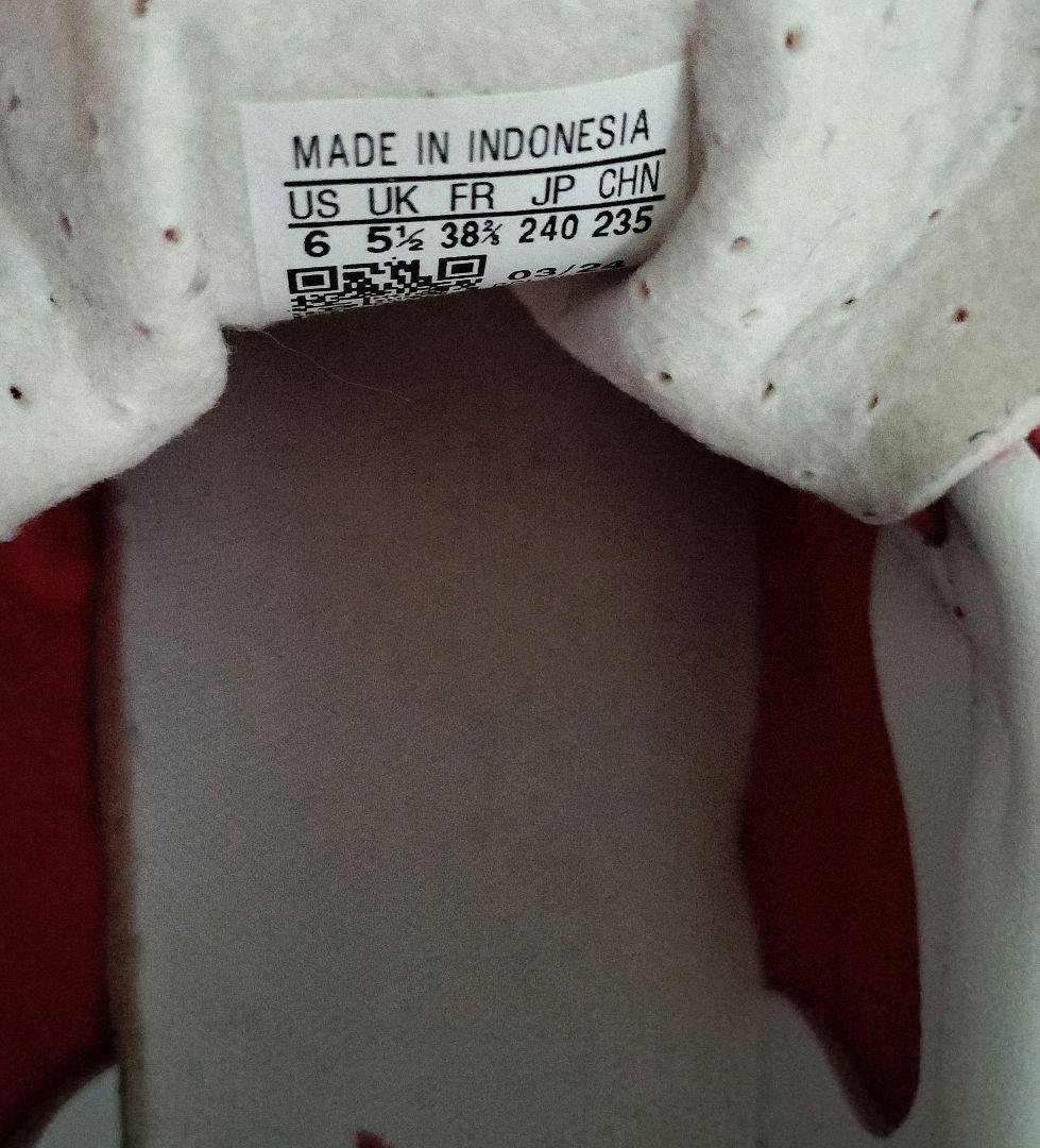 最終値下げになります。美品！adidas ガゼルインドア 24cm レッド