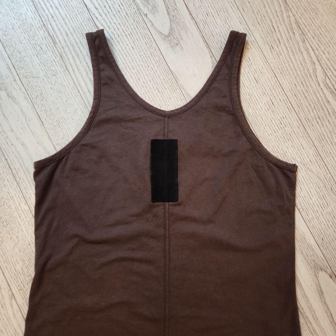 ☆彡リックオウエンス スラブ ダークブラウンロングカットソータンクトップS