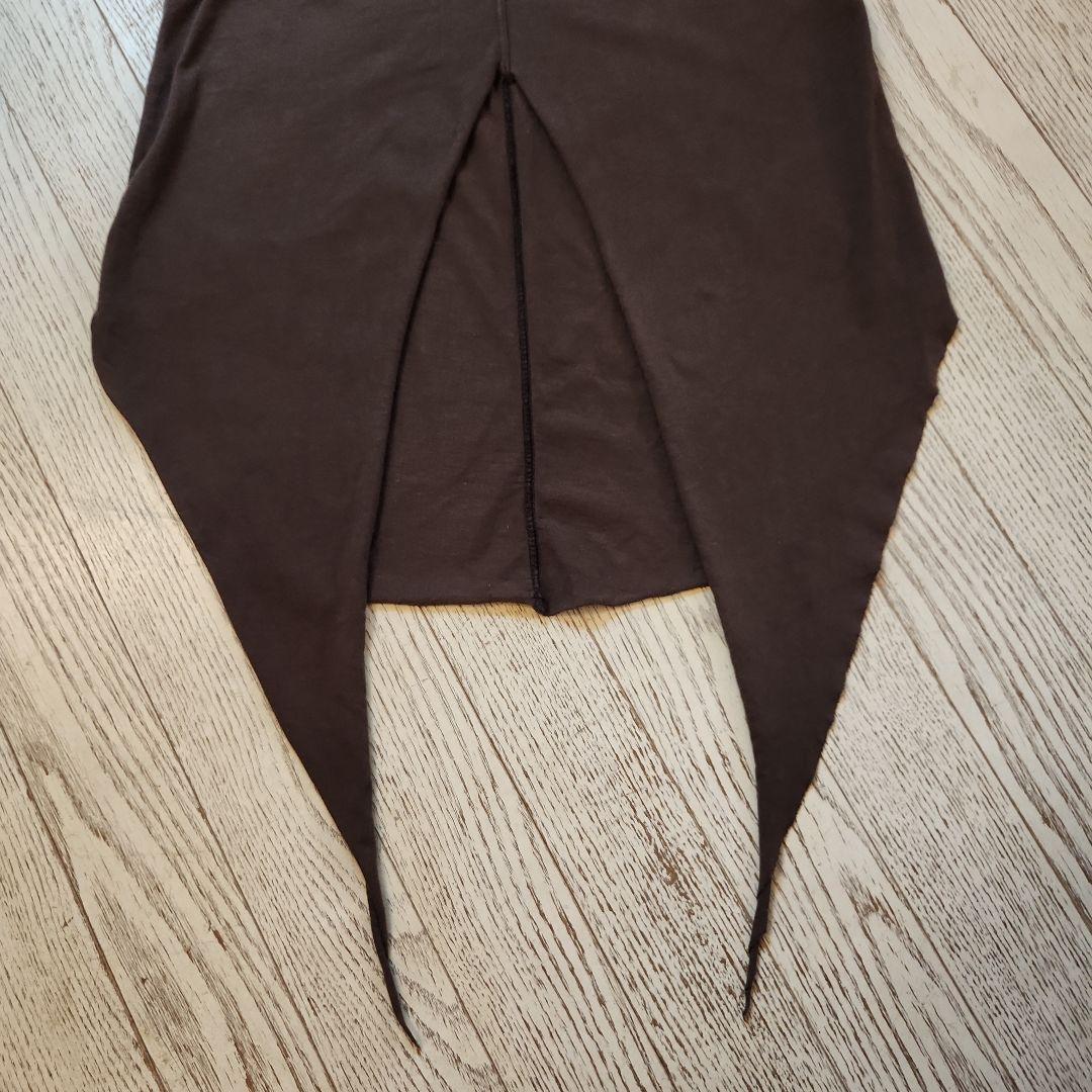 ☆彡リックオウエンス スラブ ダークブラウンロングカットソータンクトップS