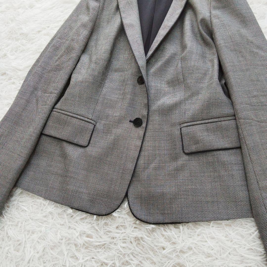 大きいサイズ❉ マックスマーラ テーラードジャケット 白タグ ウールシルク 44
