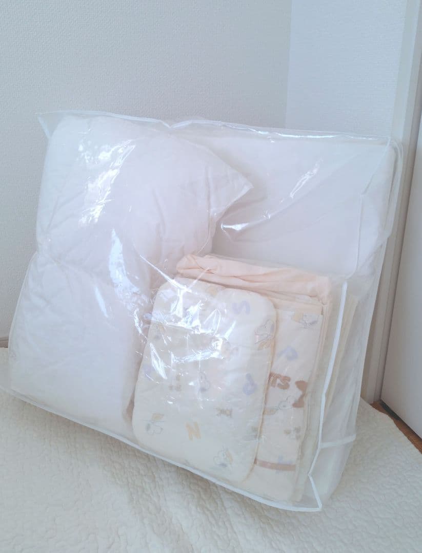 【美品】西川 ベビー 羽毛布団 敷き布団セット PEANUTS スヌーピー