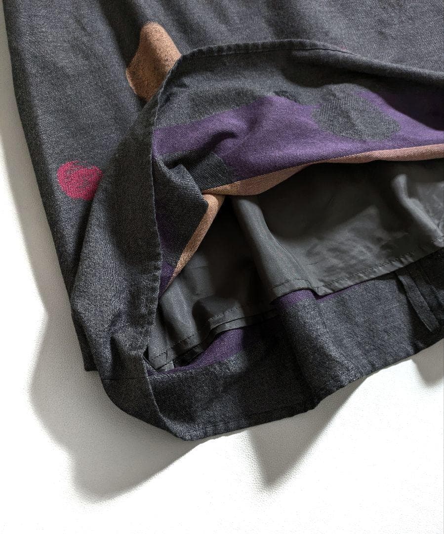 アコーレ レフルイ／日本製コットンウール カラフルドットワンピース 近年もの