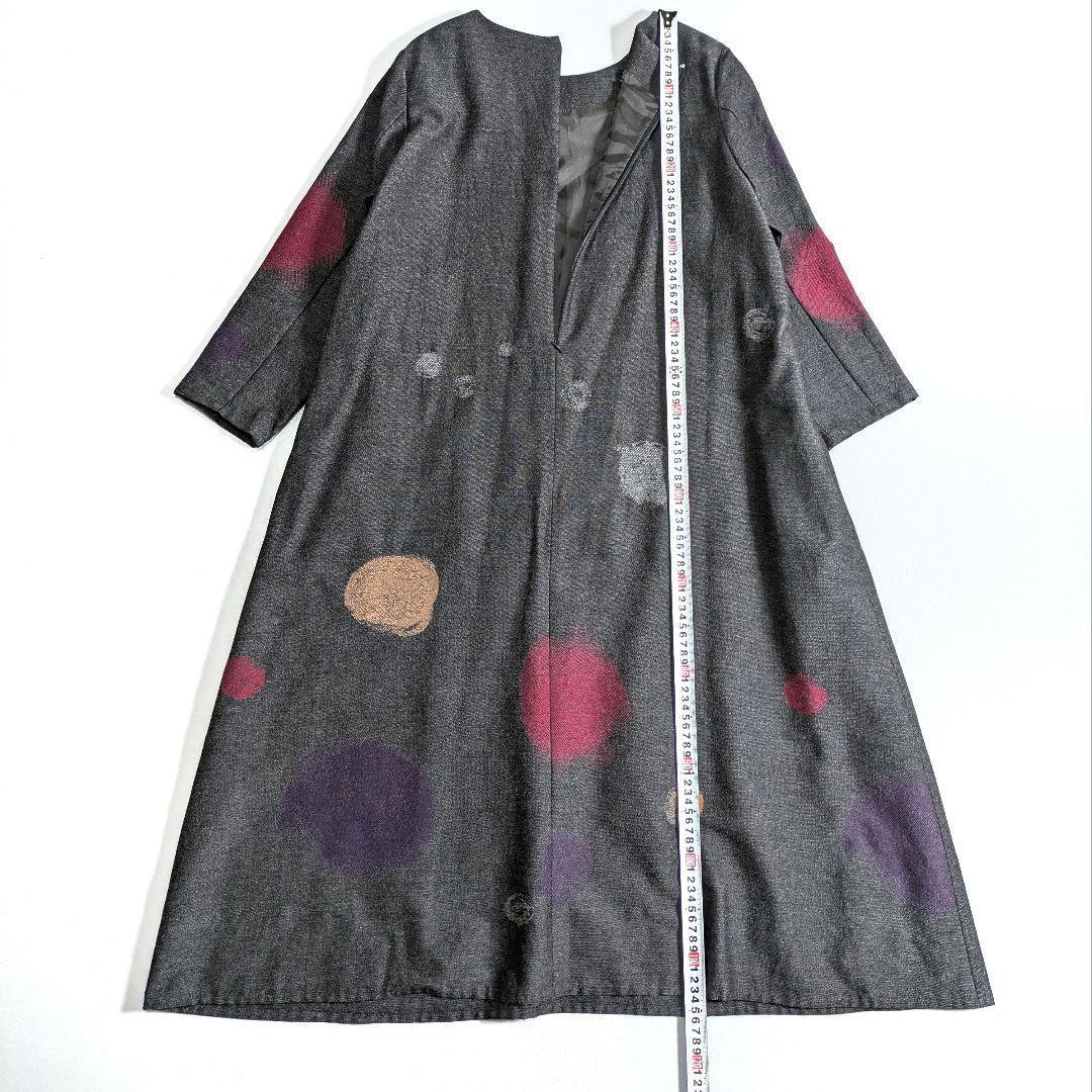 アコーレ レフルイ／日本製コットンウール カラフルドットワンピース 近年もの