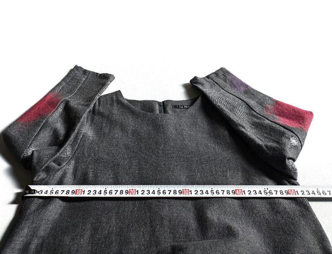 アコーレ レフルイ／日本製コットンウール カラフルドットワンピース 近年もの