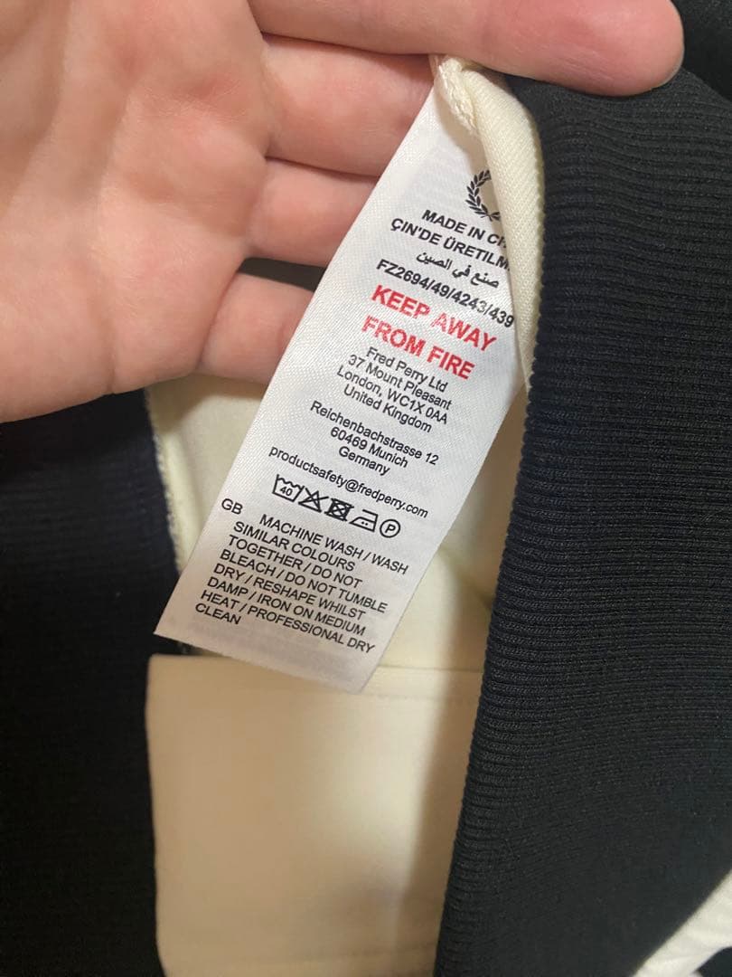 アFred Perry beams 別注　トラックジャケット