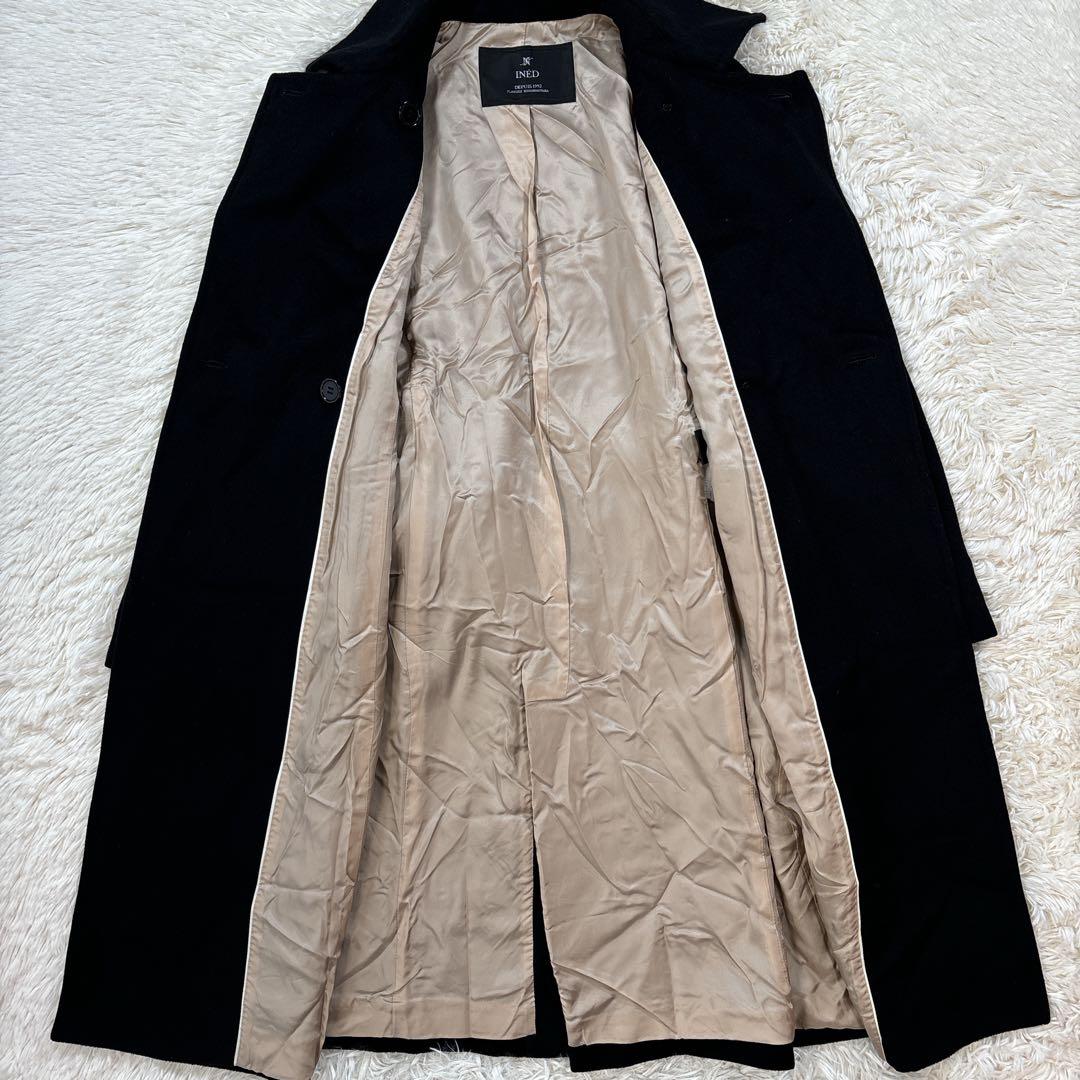 INÉD カシミヤ100% ブラック ロング コート