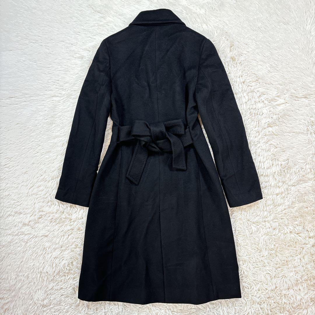 INÉD カシミヤ100% ブラック ロング コート