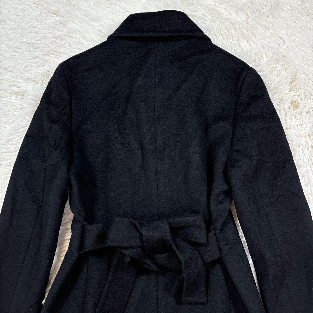 INÉD カシミヤ100% ブラック ロング コート