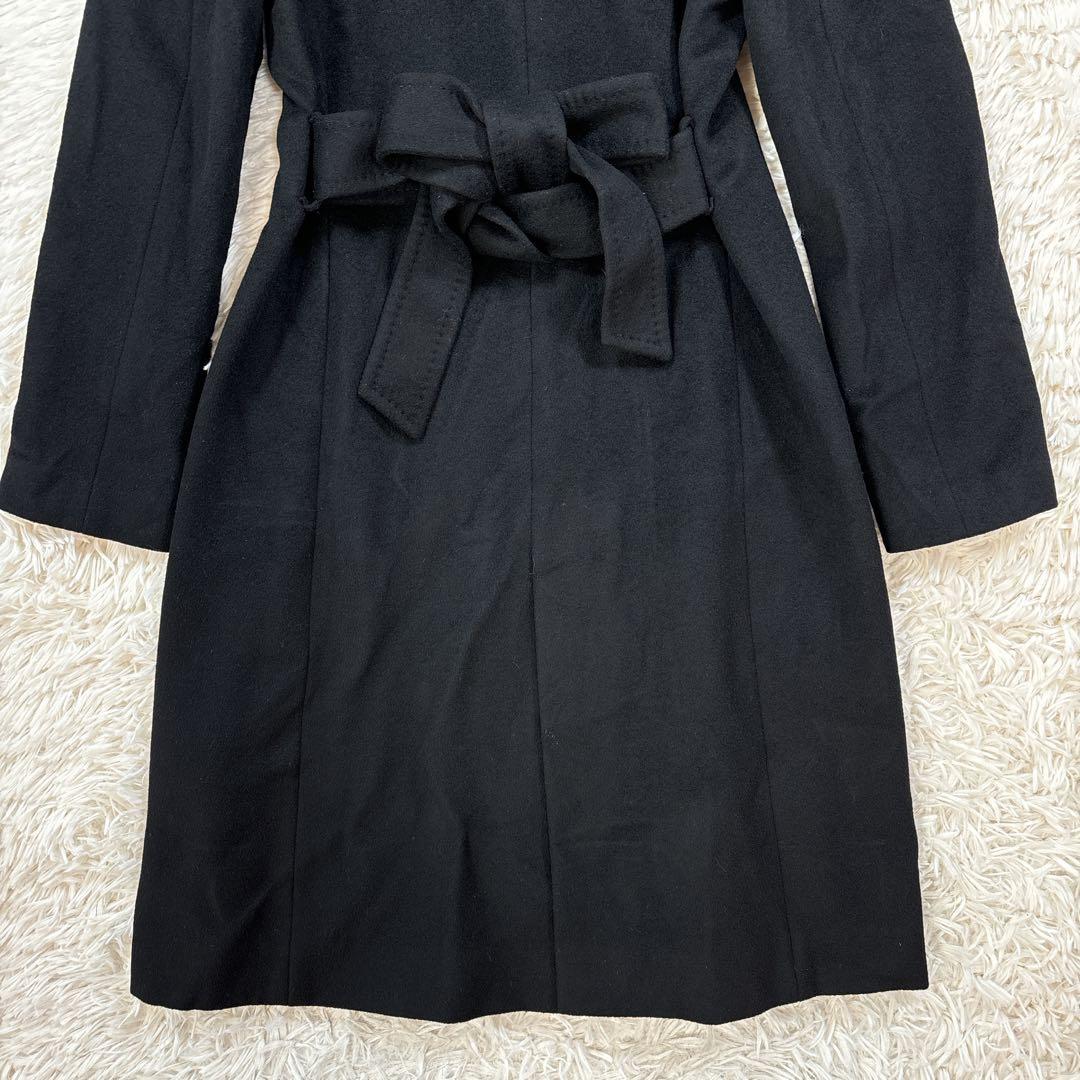 INÉD カシミヤ100% ブラック ロング コート