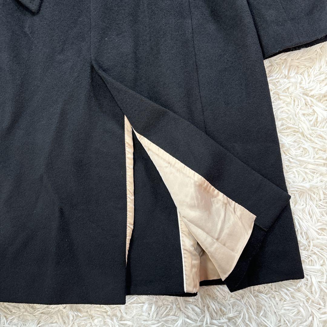 INÉD カシミヤ100% ブラック ロング コート