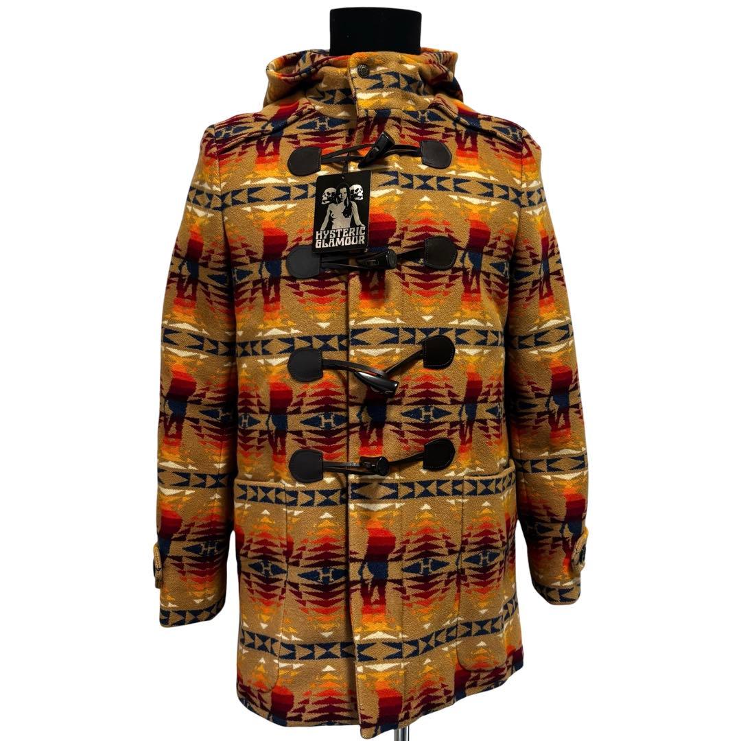 ヒステリックグラマー ペンドルトン コラボ ダッフルコート 総柄 S タグ付き