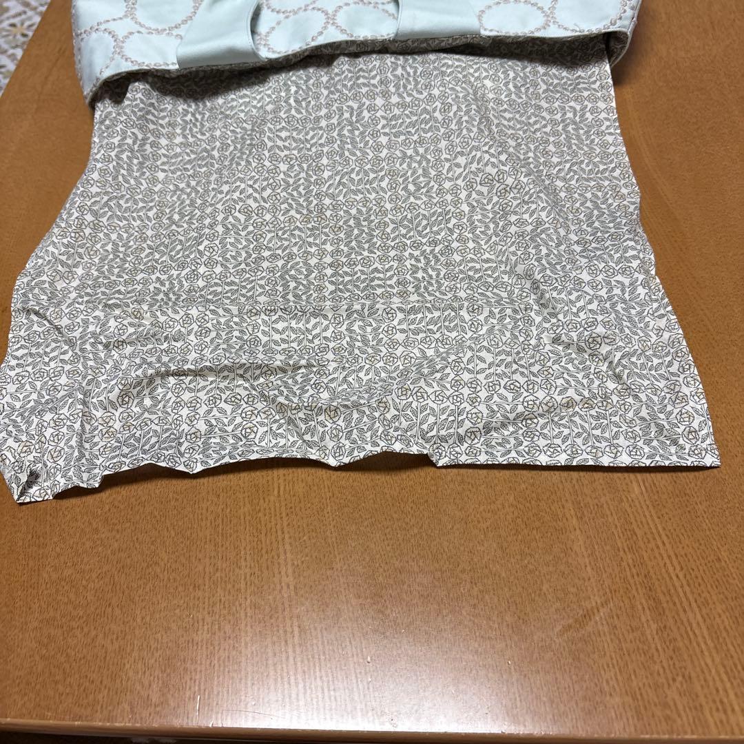 ミナペルホネ　パニーニバック　タンバリン　ライトブルー✖️ベージュ