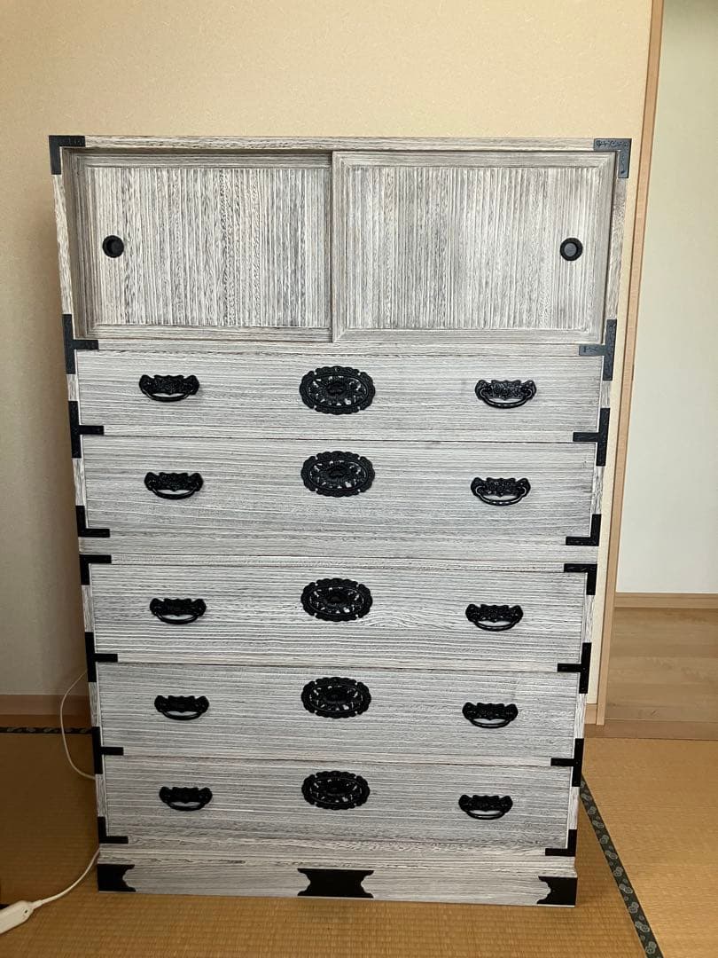 創作加茂桐箪笥　総桐タンス上下セット