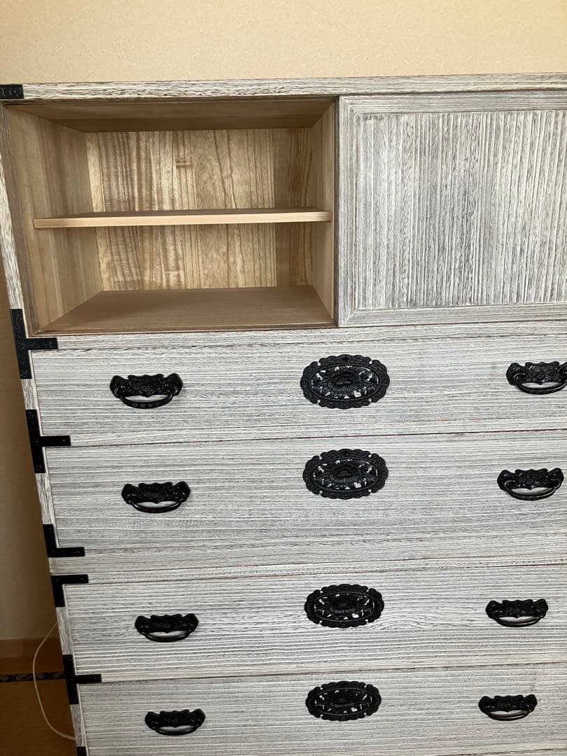 創作加茂桐箪笥　総桐タンス上下セット