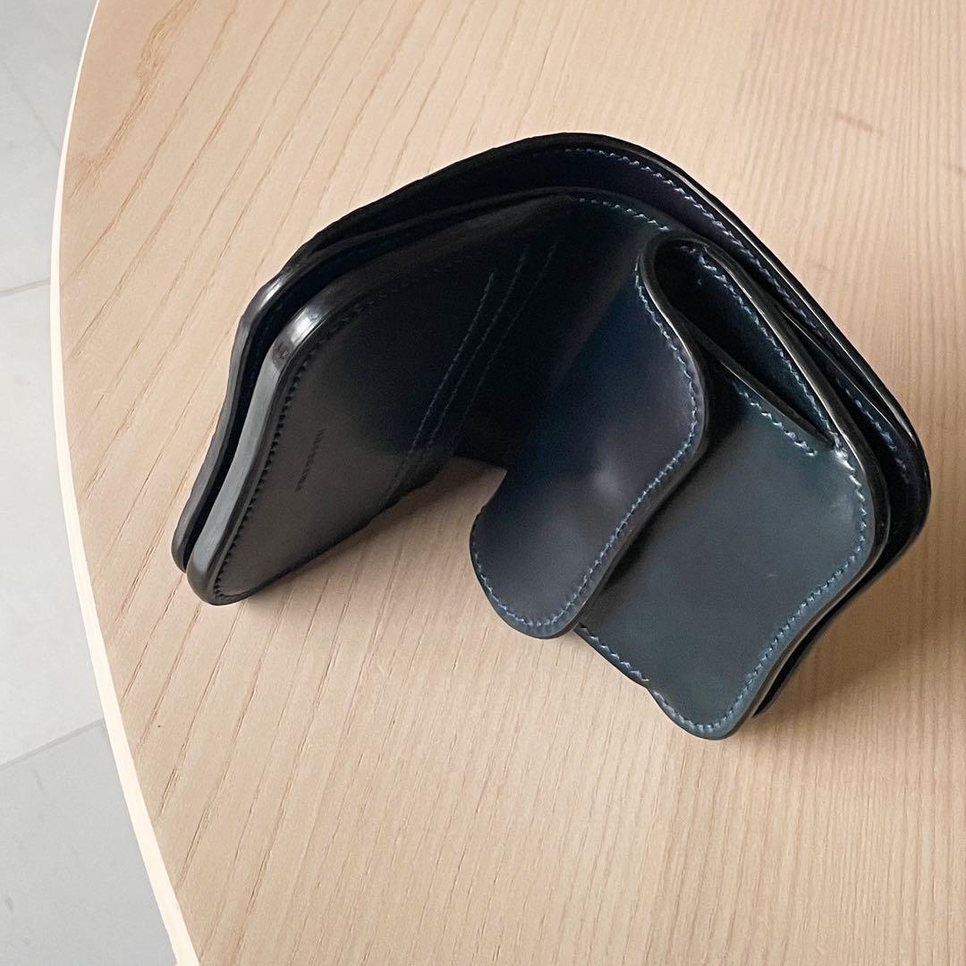 【セール】 2つ折り財布 ホーウィンシェルコードバン クロコダイル ポロサス