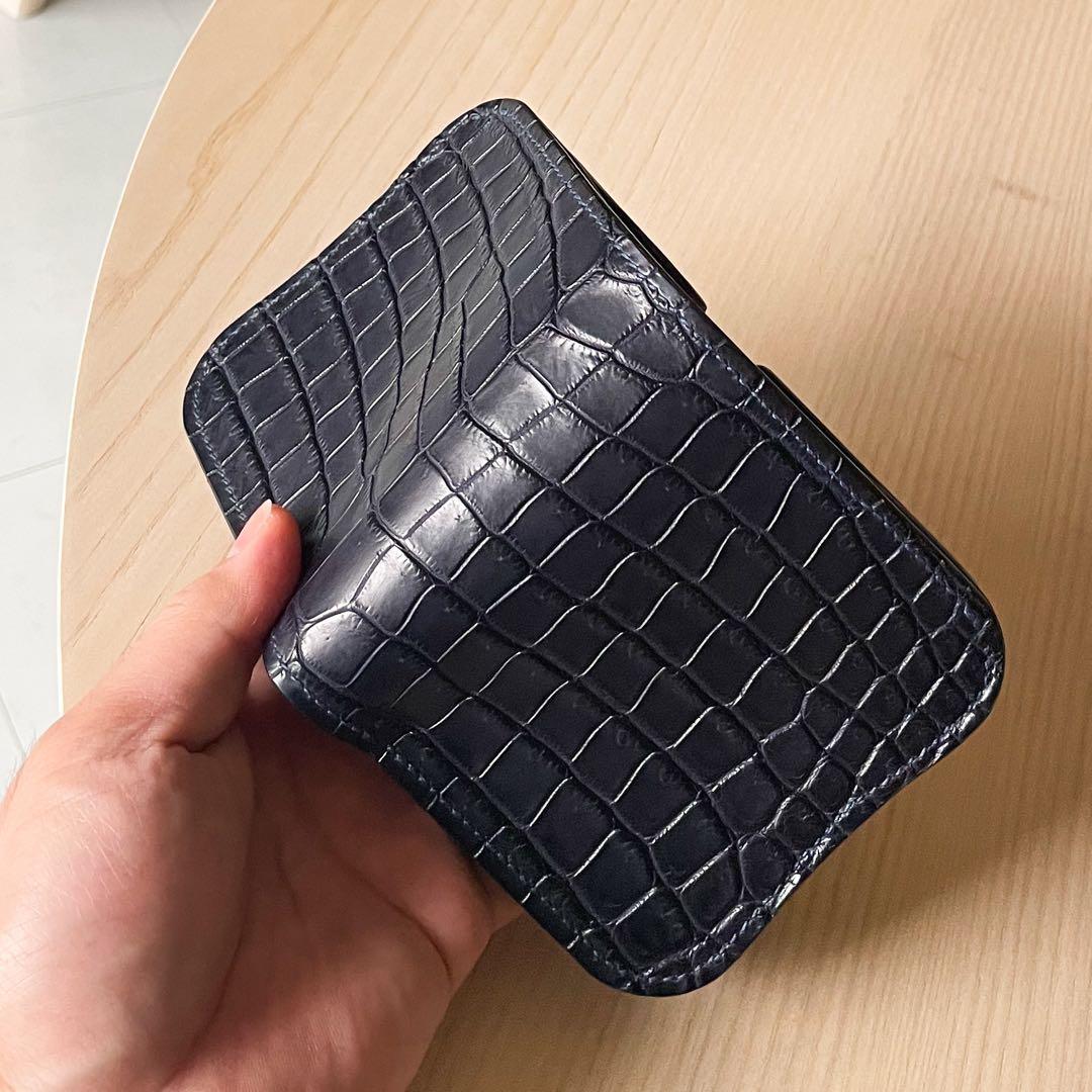 【セール】 2つ折り財布 ホーウィンシェルコードバン クロコダイル ポロサス
