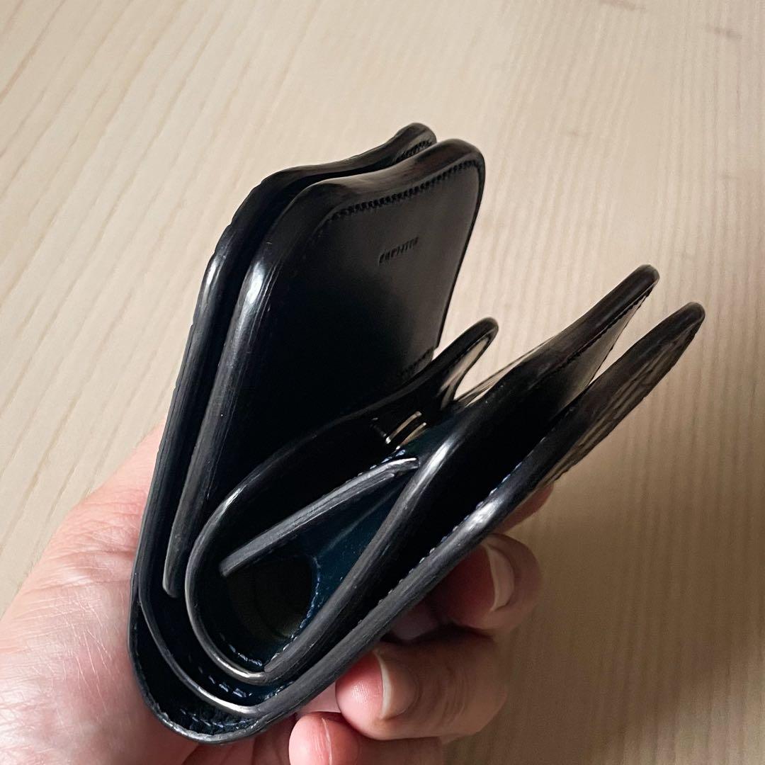 【セール】 2つ折り財布 ホーウィンシェルコードバン クロコダイル ポロサス