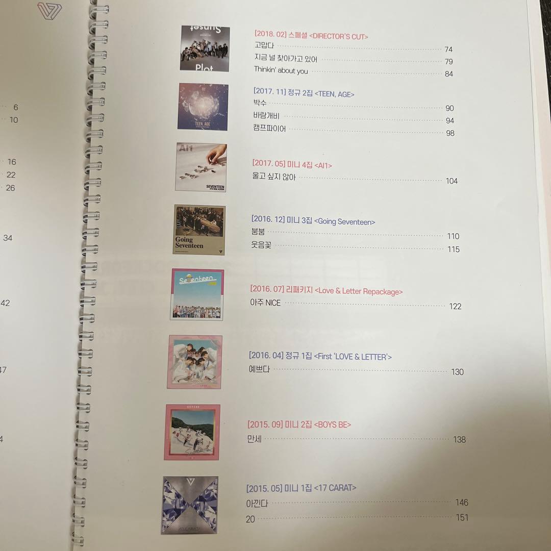 seventeen piano score 楽譜