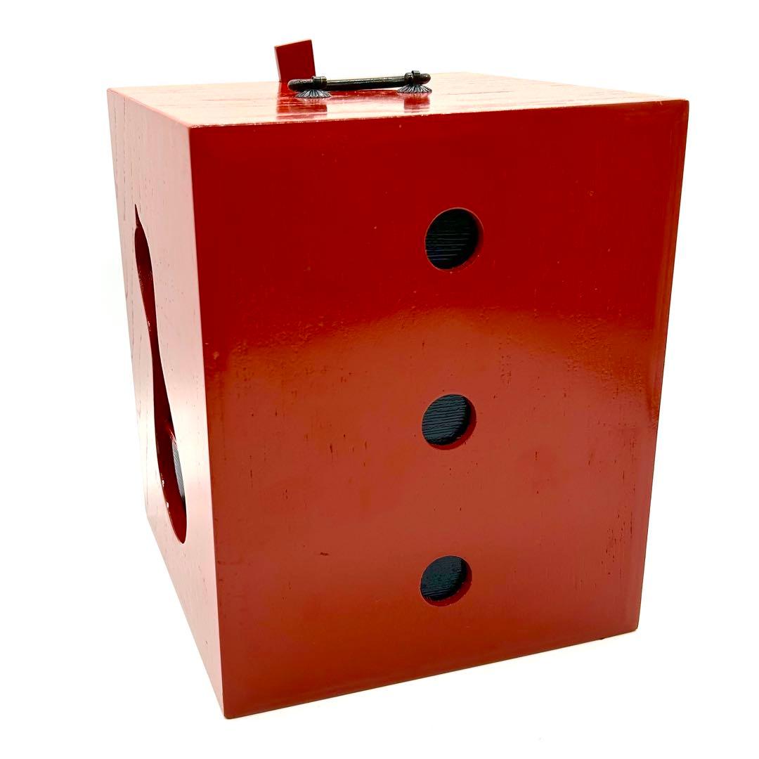 babu まとめ買いお得 木製 野立弁当 朱 内箱付 小物入れ 3段構造