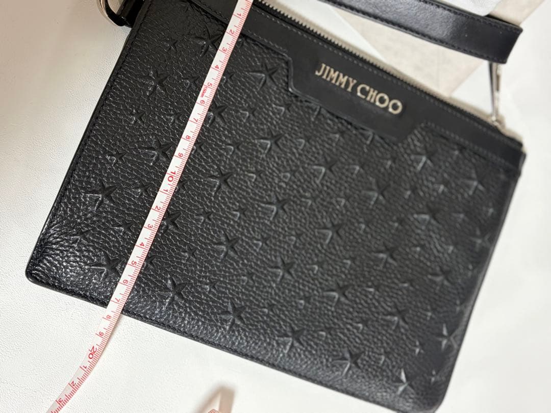 ブラック クラッチバッグ　黒　コバック　手提げ　ジミーチュー　メンズ　セカンド