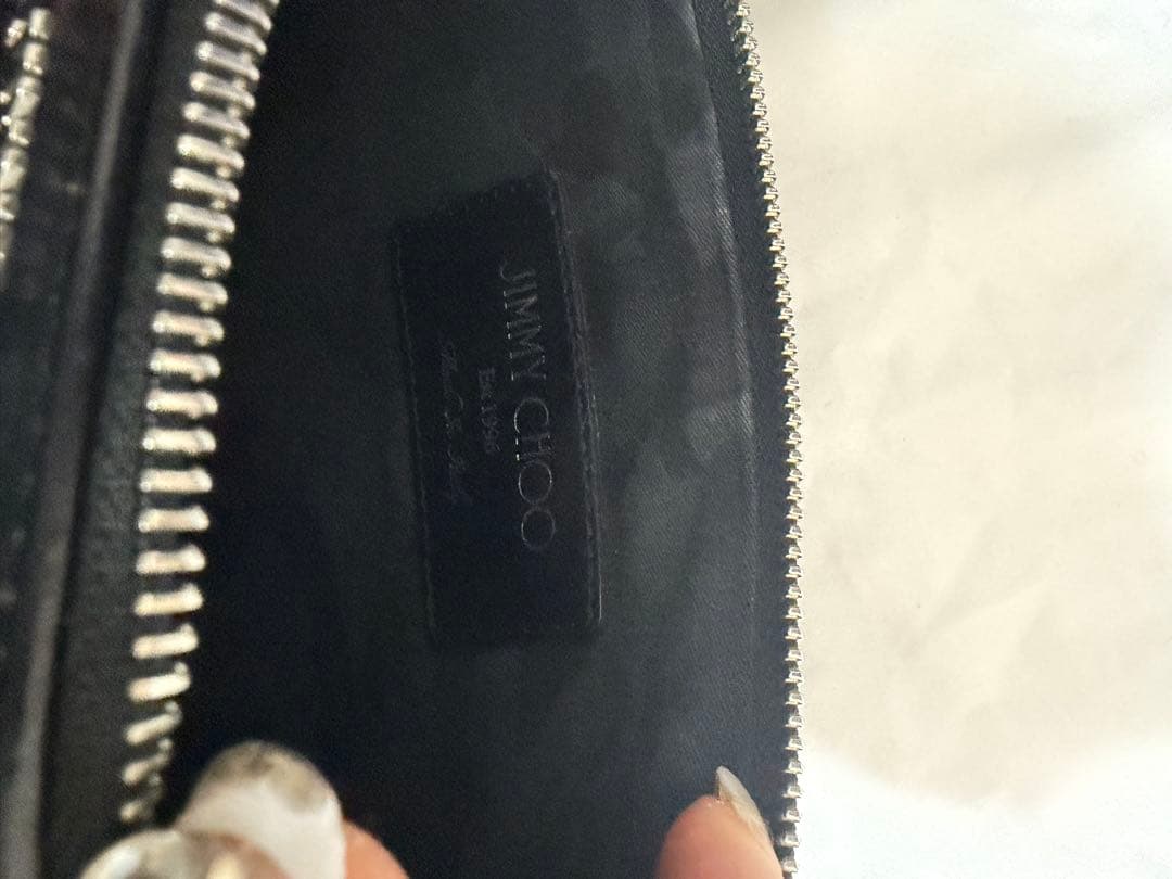 ブラック クラッチバッグ　黒　コバック　手提げ　ジミーチュー　メンズ　セカンド