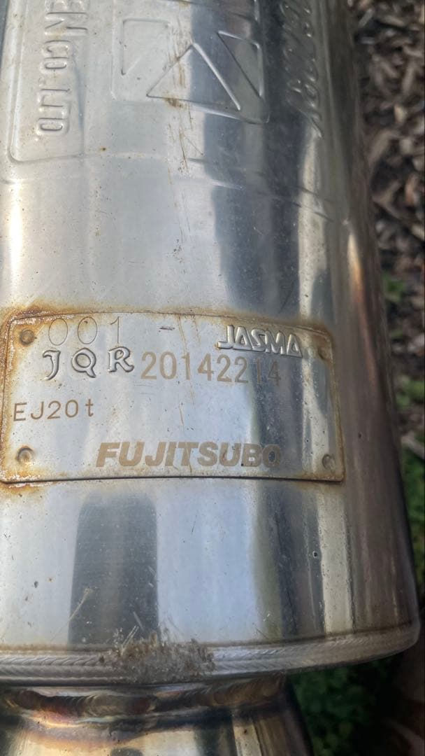 wrx vab フジツボマフラー中間&リアピース　インプレッサgj流用可