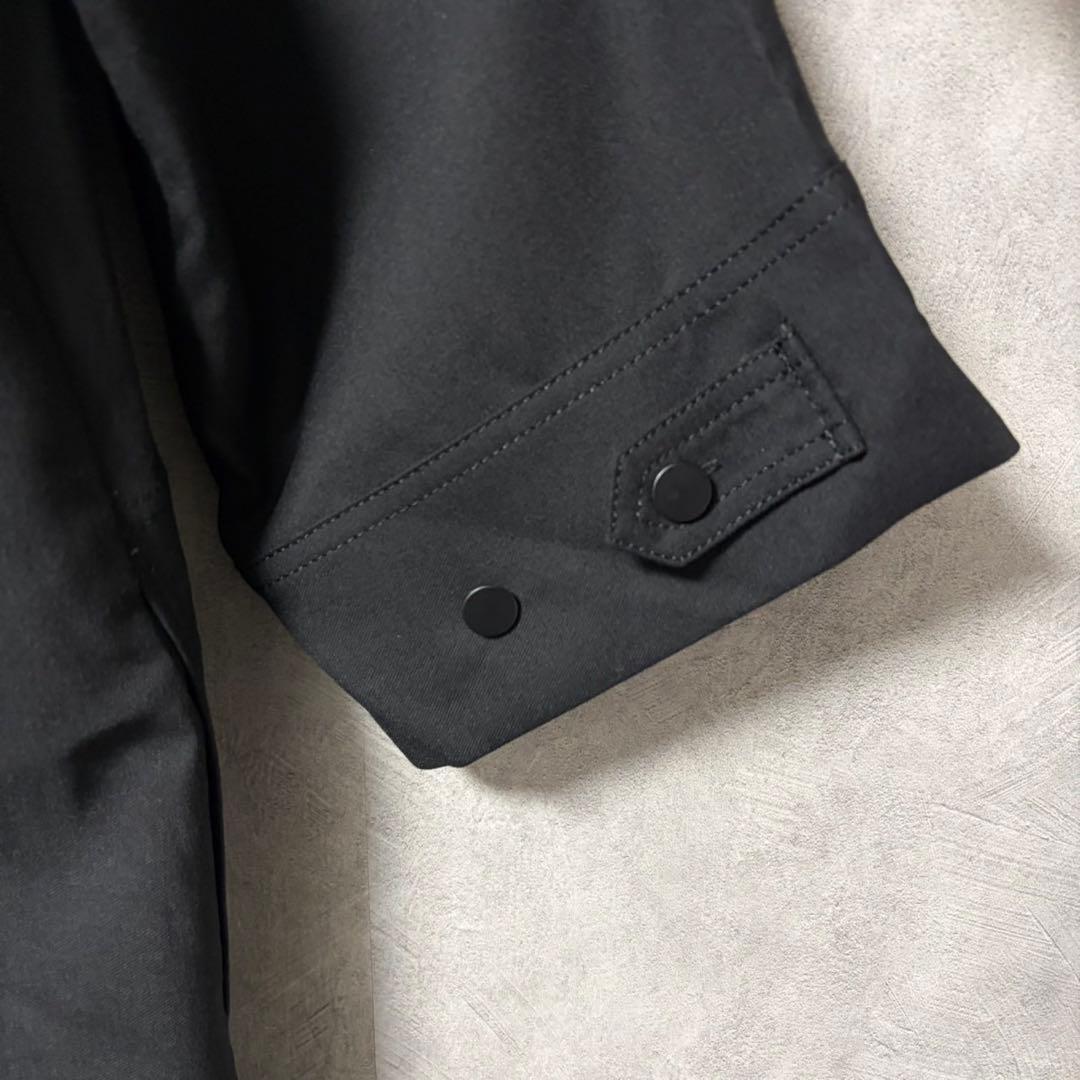 モガ MOGA ブラック ウール シャンブレー ワンピース Vネック 2 美品