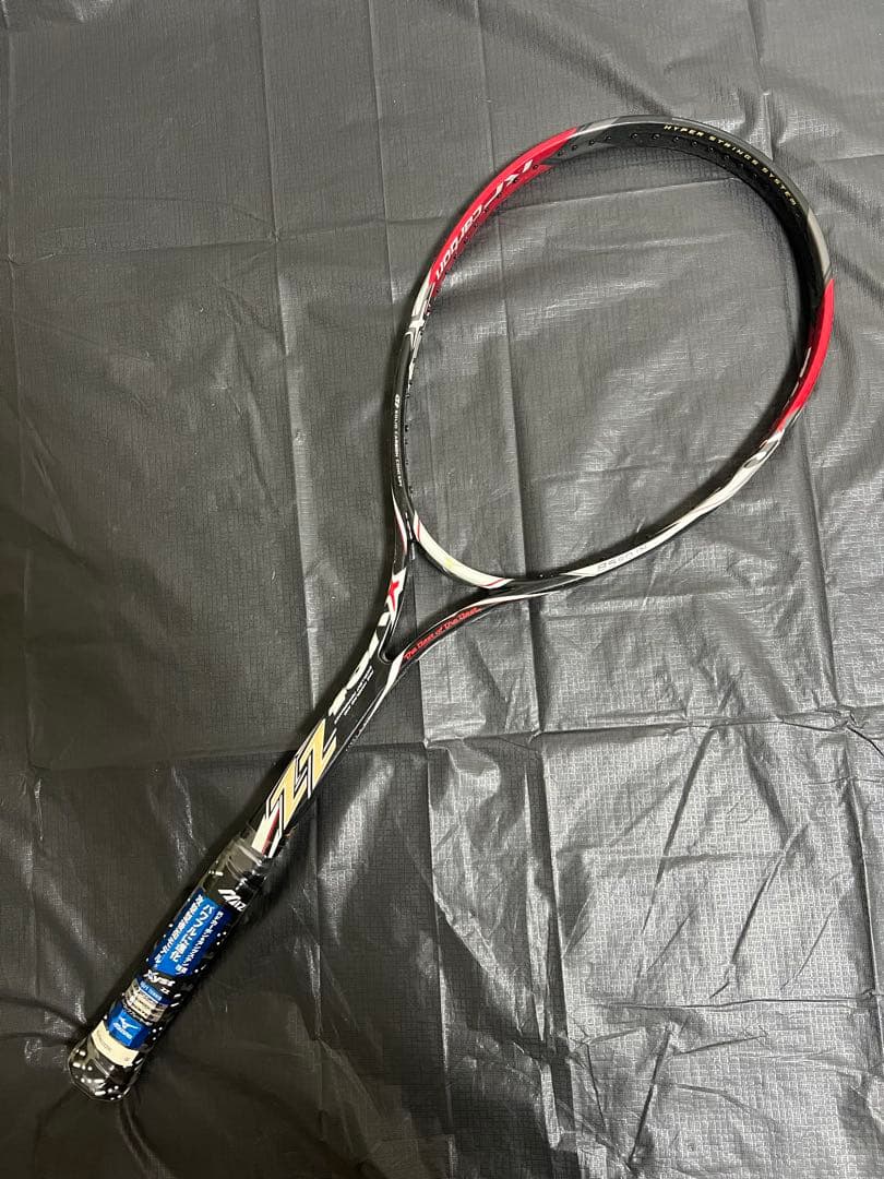 ZZ 軟式テニスラケット 黒/赤