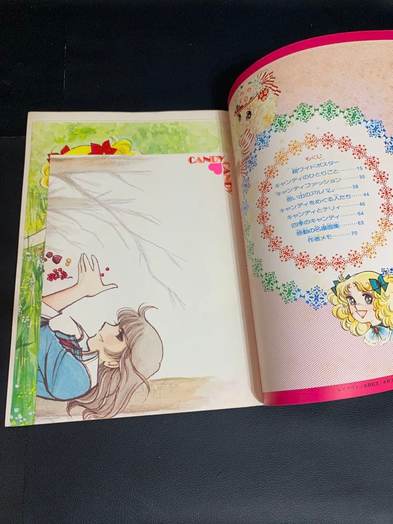 【絶版・完品】キャンディキャンディイラスト集　いがらしゆみこ　水木杏子