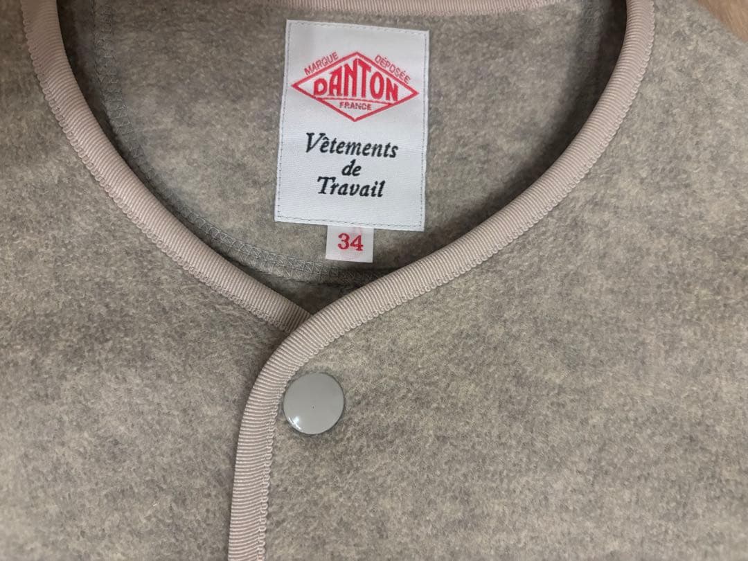 DANTON ダントンフリース ノーカラー ジャケット