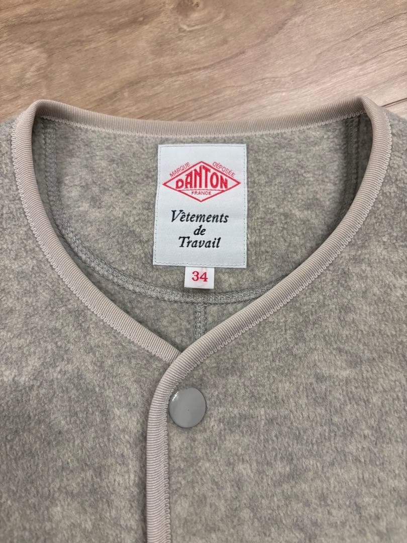 DANTON ダントンフリース ノーカラー ジャケット