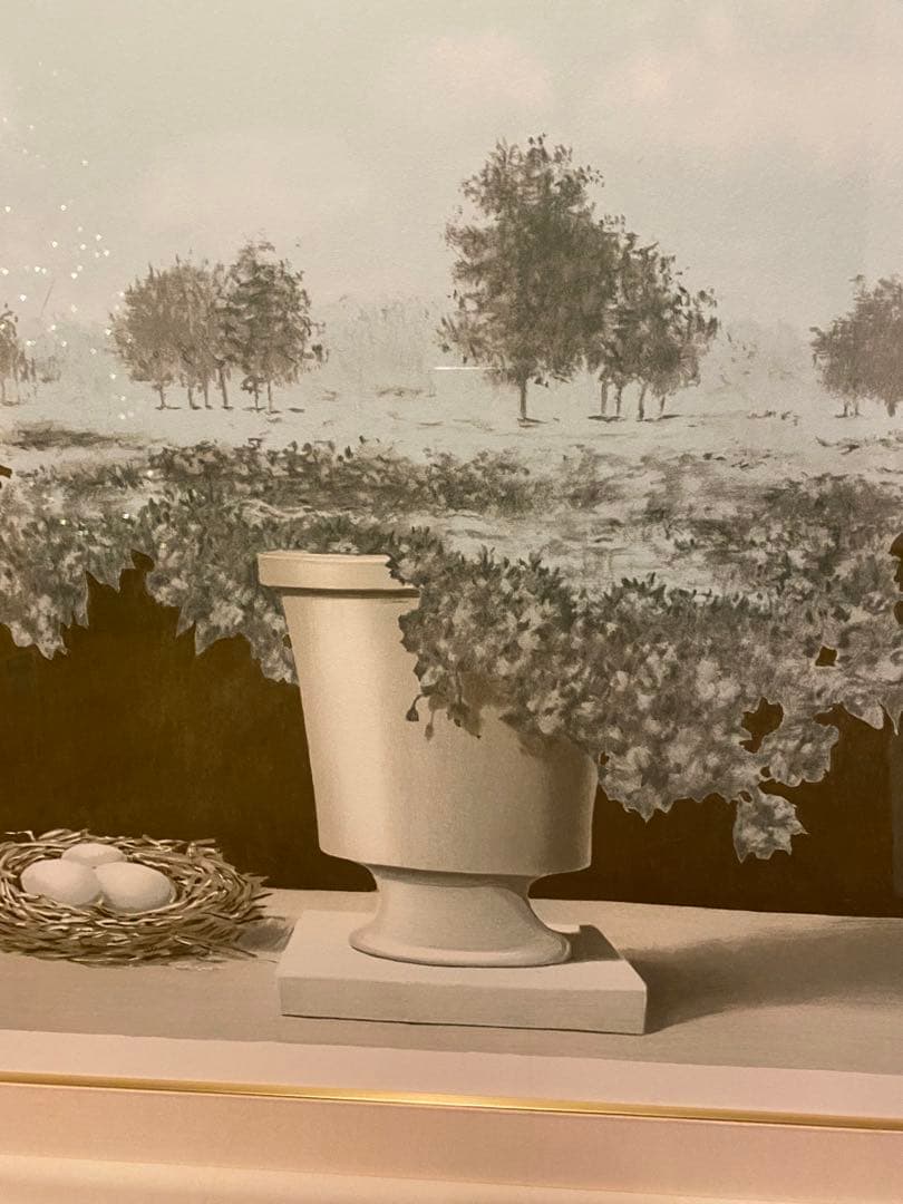 マグリット　リトグラフ「奇跡の国」