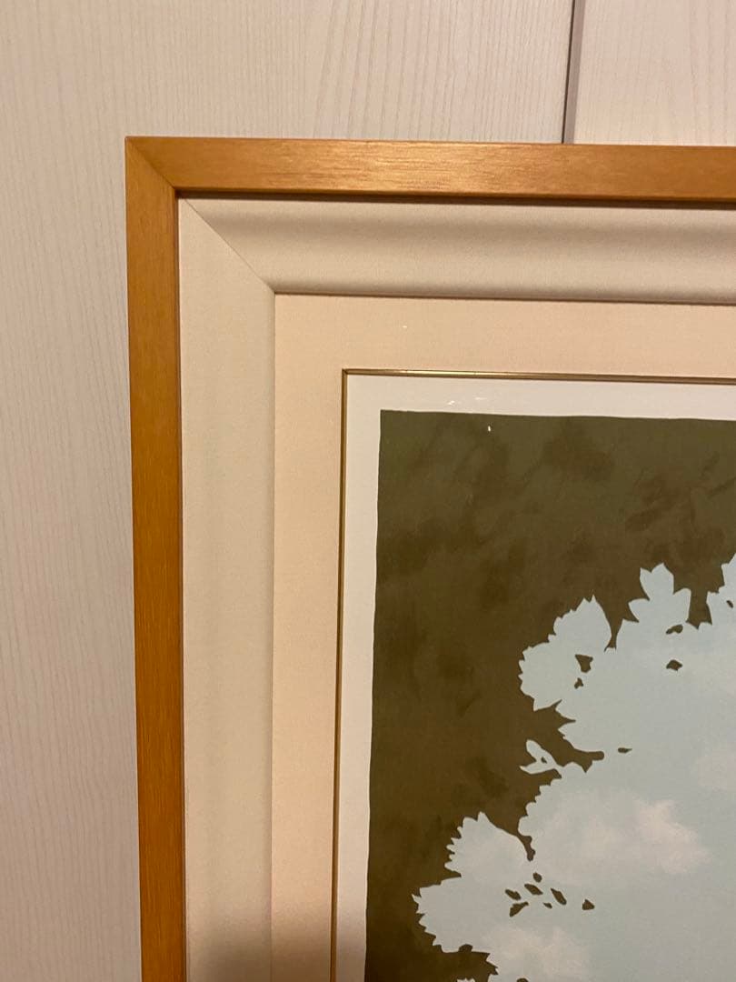 マグリット　リトグラフ「奇跡の国」