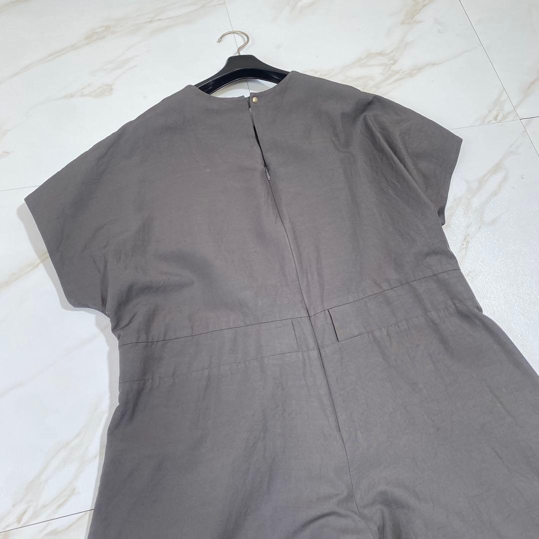 希少♡ドゥロワー シルク ストレッチオールインワン ゆったり センタープレス