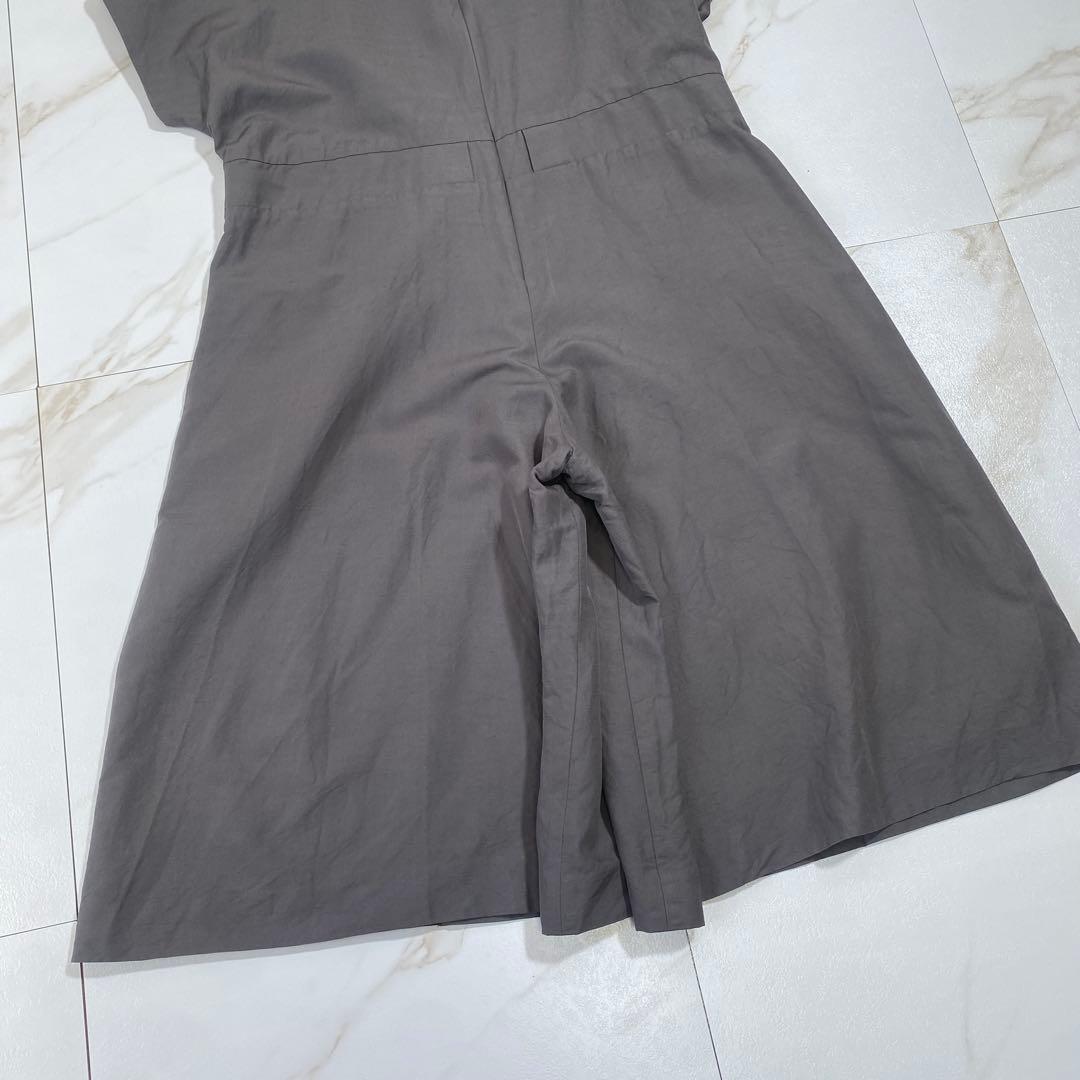 希少♡ドゥロワー シルク ストレッチオールインワン ゆったり センタープレス