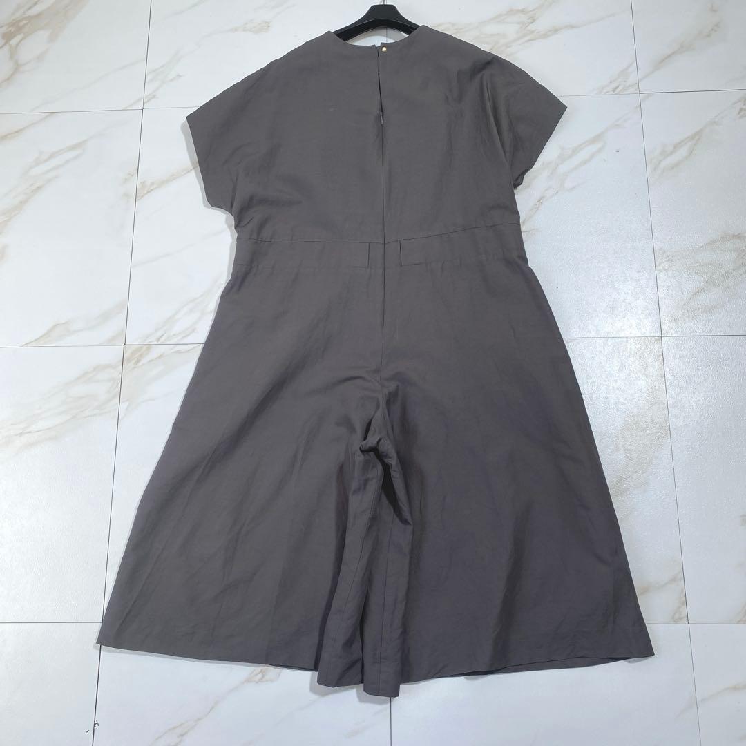 希少♡ドゥロワー シルク ストレッチオールインワン ゆったり センタープレス