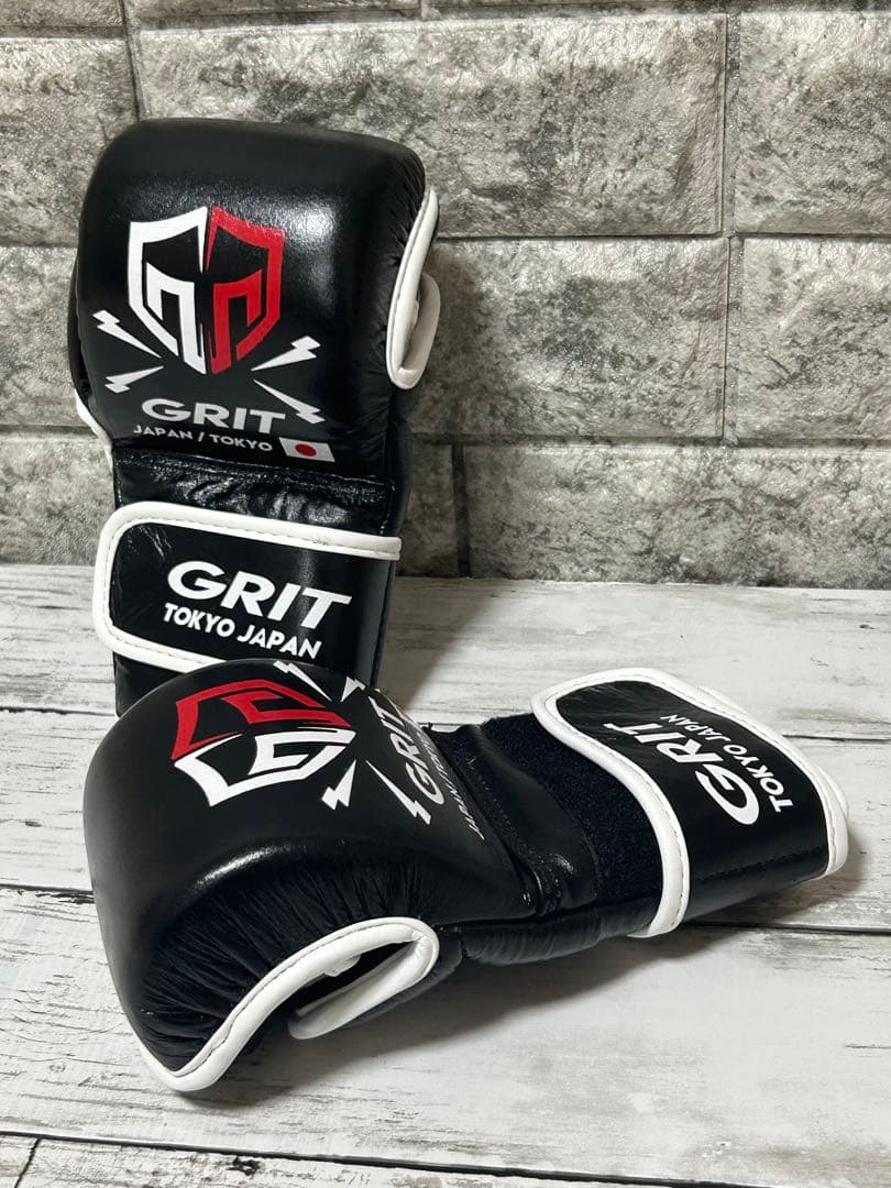 新品　GRIT オープンフィンガーグローブ 黒