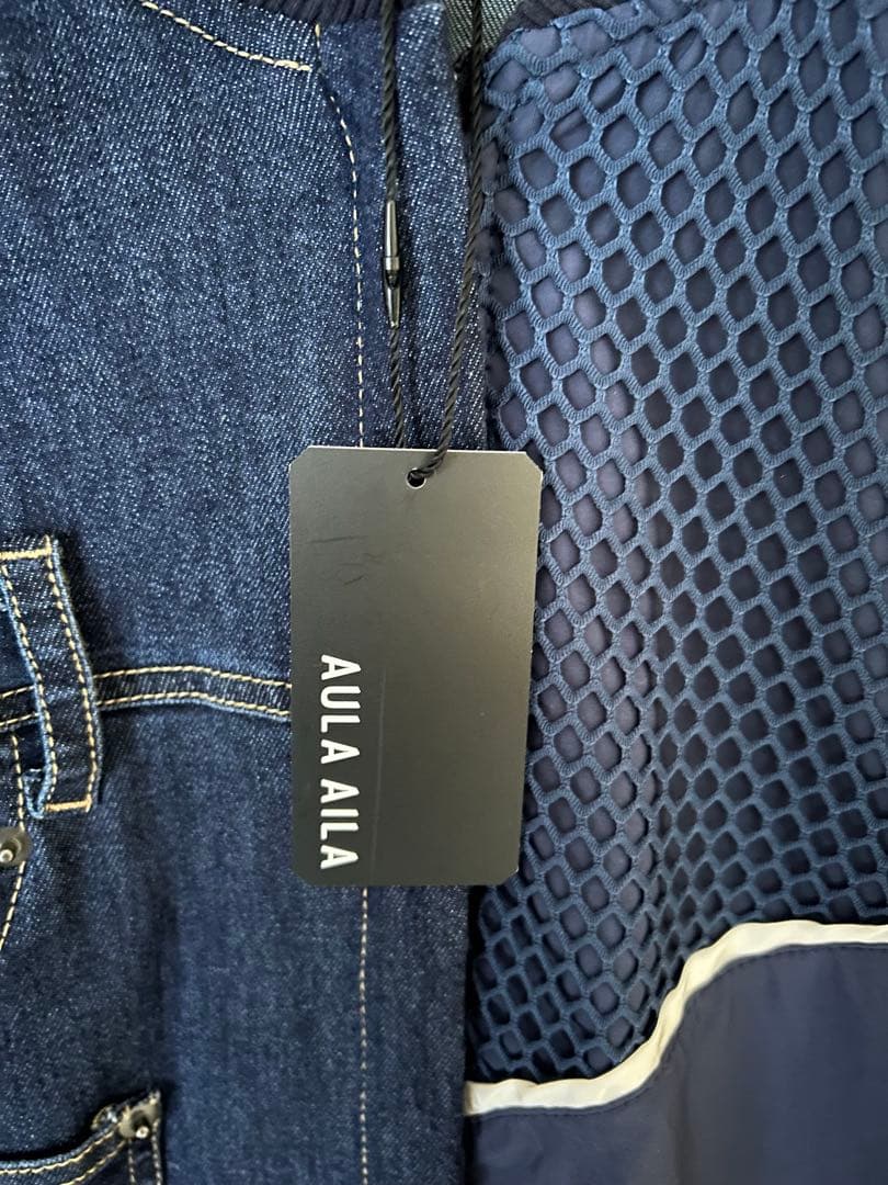 新品　AULA AILA マルチコンビネーションブルゾン　デニムジャケット