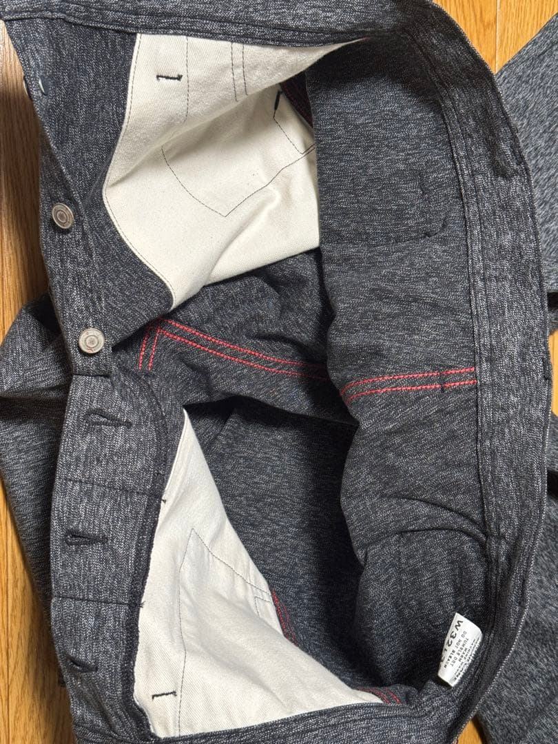 シュガーケーン BLACK COVERT ENGINEER PANTS