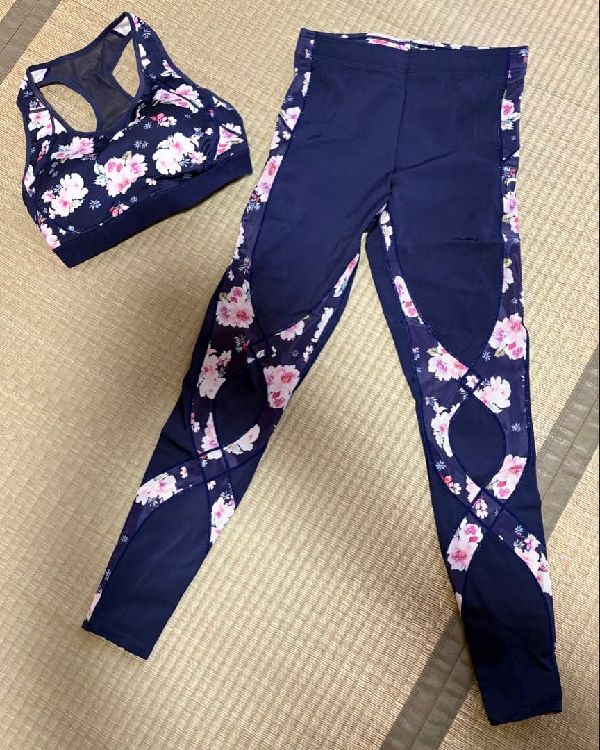 CWX 花柄 ヨガウェア セット