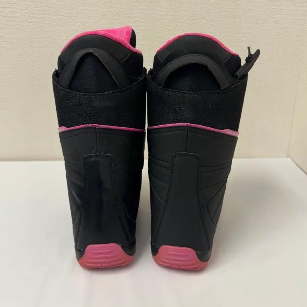 レディース　BOAスノーボードブーツ STELLAブラック/ピンク 25.0cm