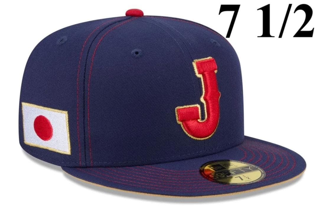 WBC 2026 日本代表 公式キャップ、ネイビー、サイズ 7 1/2 大谷翔平