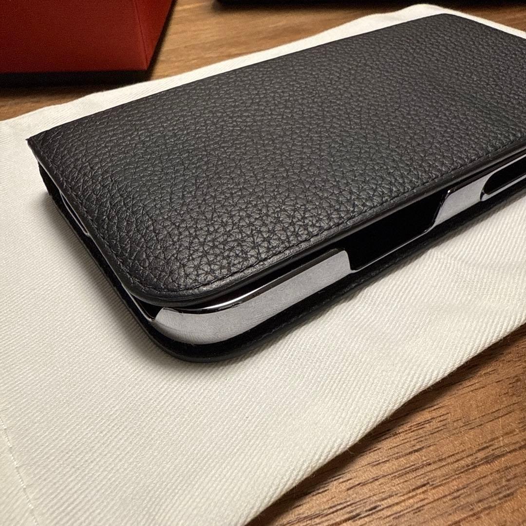 BONAVENTURA ブラックレザー iPhone16Proケース