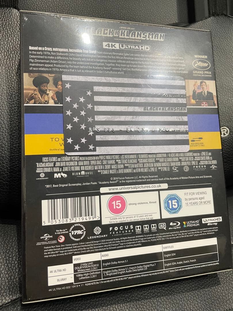 EverythingBlu『ブラック・クランズマン』（スチールブック）（未開封）