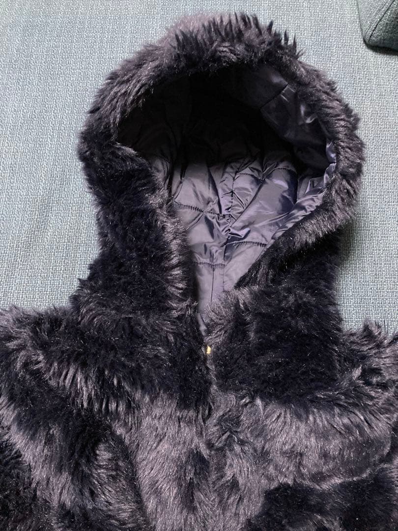 タルティーヌ　エ　ショコラ 140 ファー&サテン　リバーシブル　コート